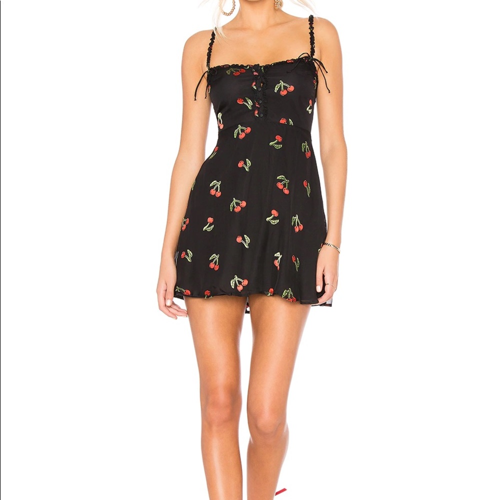 FOR LOVE AND LEMONS CHERRY TWIST DRESS
